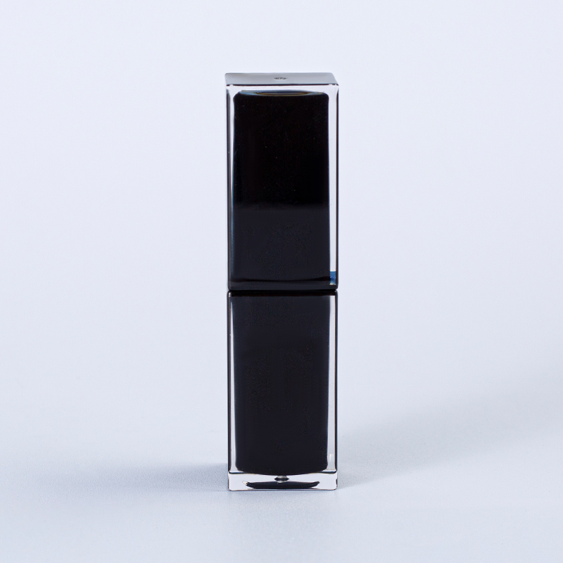 Magnetic Lipstick Case-Matte Black & Silver