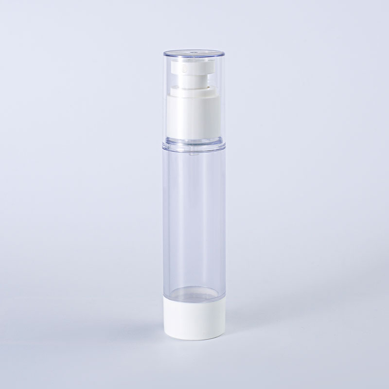 Sleek Cylindrical Press Pump Bottle