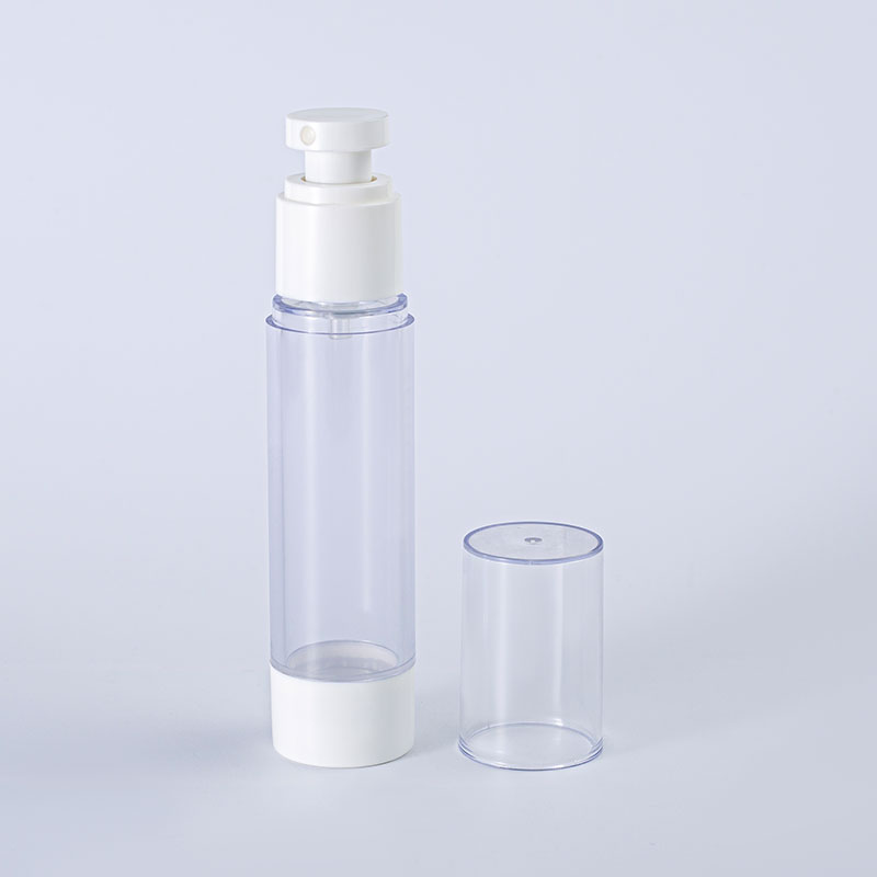 Sleek Cylindrical Press Pump Bottle