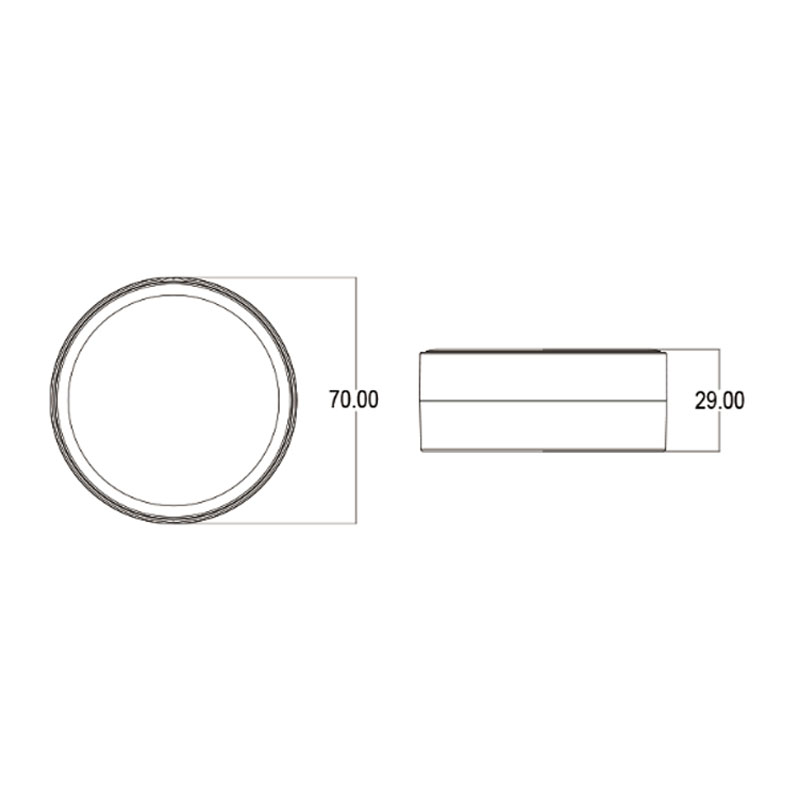 Denim Pattern Round Loose Powder Jar