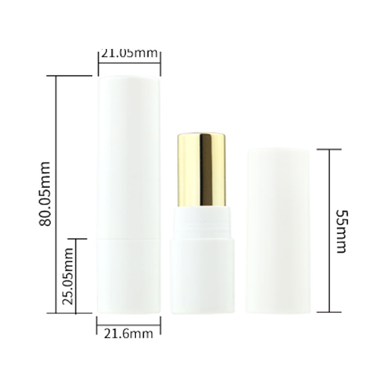 All-White Matte Lipstick Tube