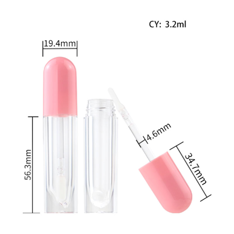 Pink Dropper Lip Gloss Tube