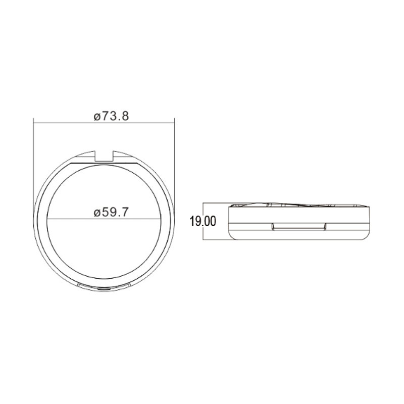 Water Ripple Lid Round Air Cushion Compact