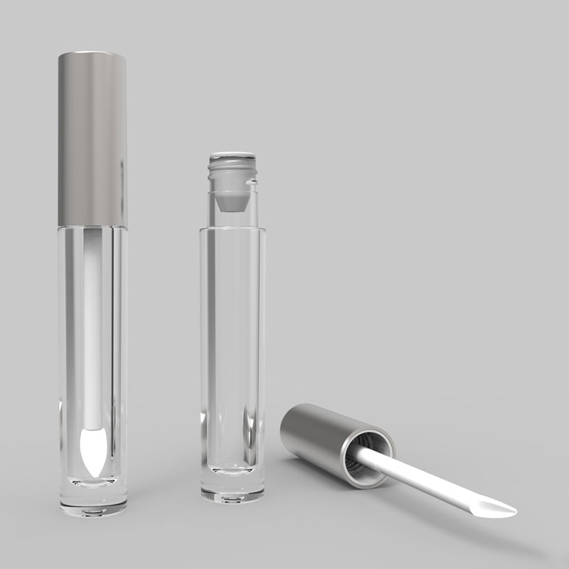 Clear Cylindrical Lip Gloss Tube