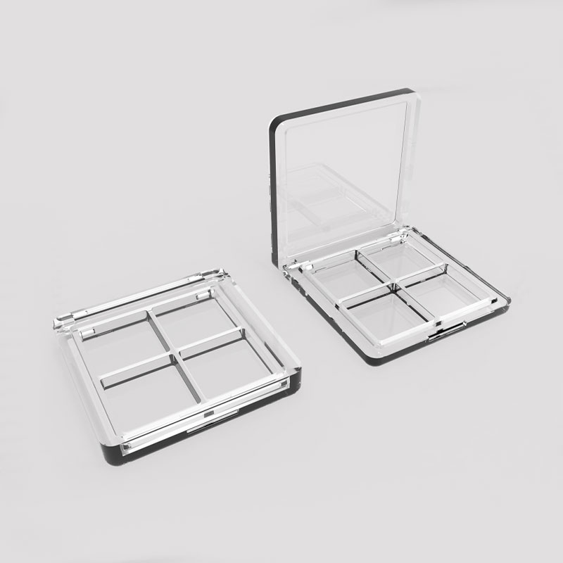 4 Grids Clear Empty Eyeshadow Case
