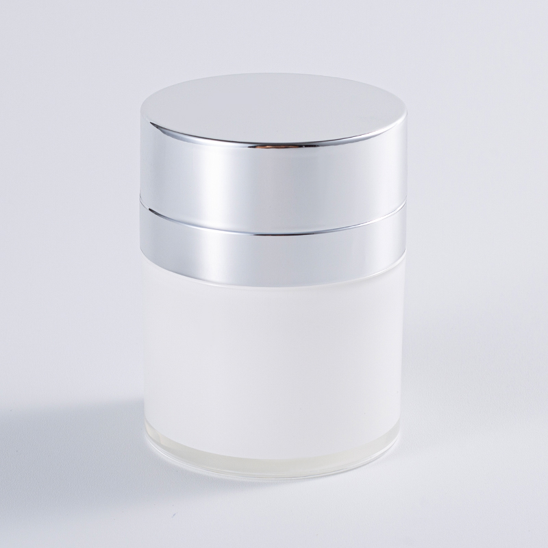 Matte White Airless Pump Bottle