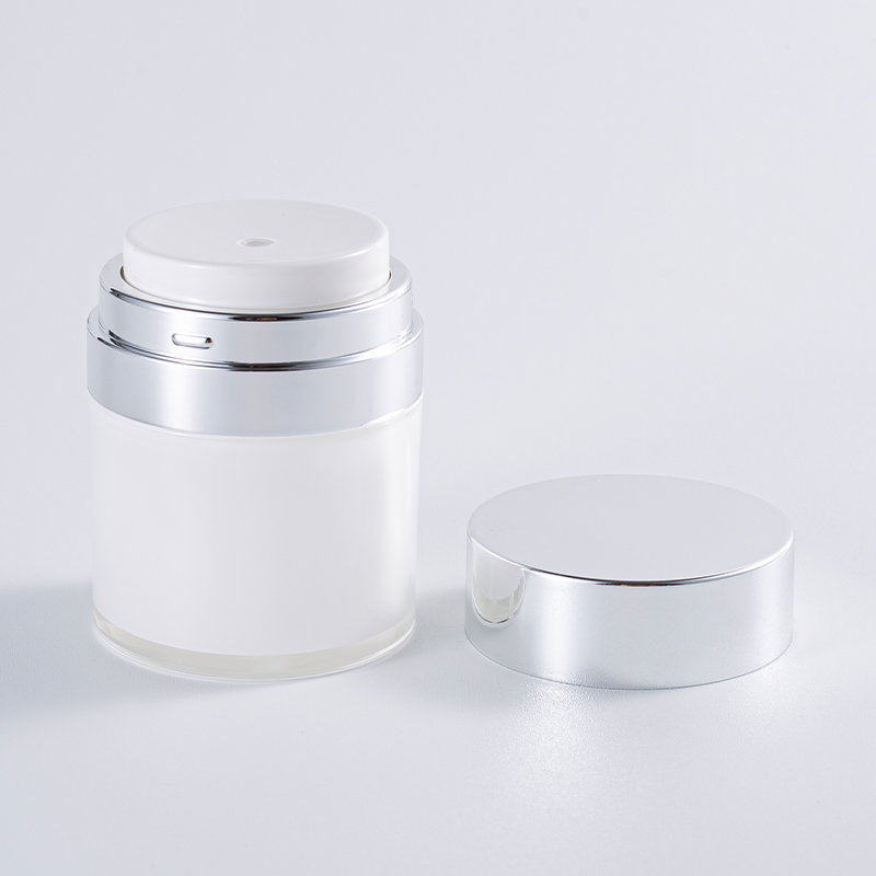 Matte White Airless Pump Bottle