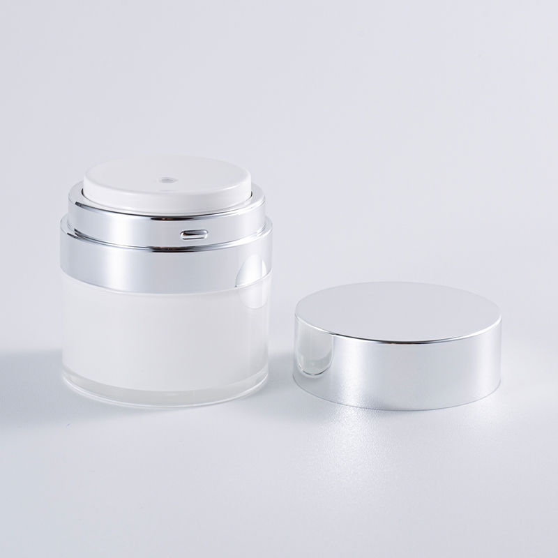 Matte White Airless Pump Bottle