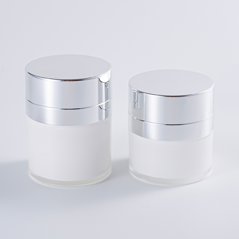 Matte White Airless Pump Bottle