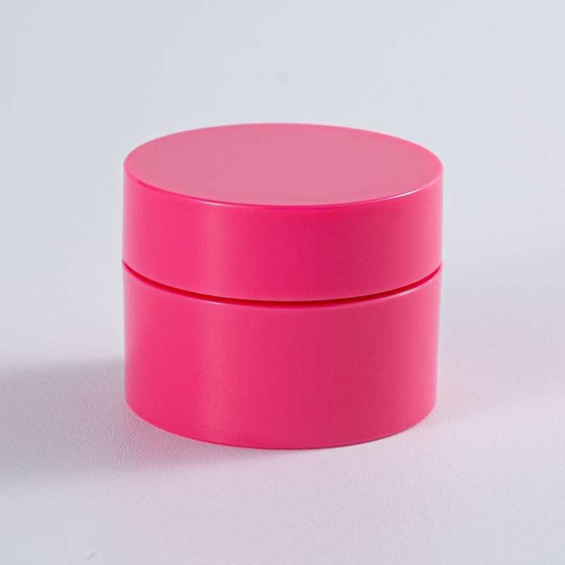 Candy-Colored Cylindrical Cream Jar