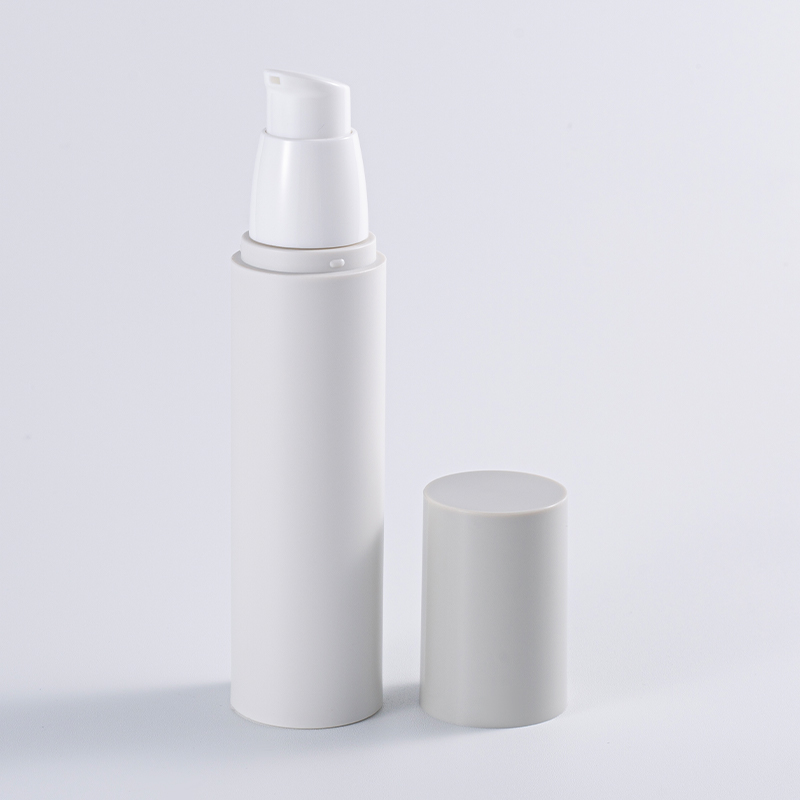 Color-block Cylindrical Airless Pump Bottle