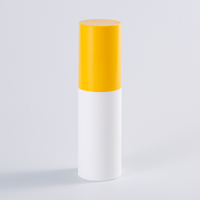Color-block Cylindrical Airless Pump Bottle
