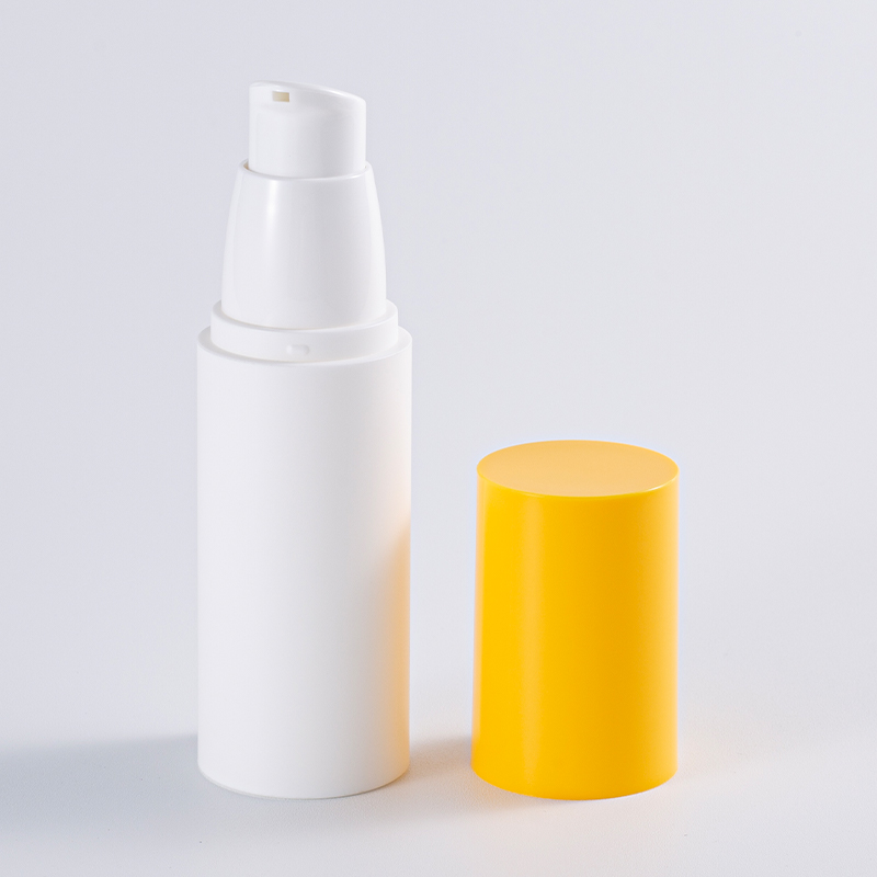 Color-block Cylindrical Airless Pump Bottle