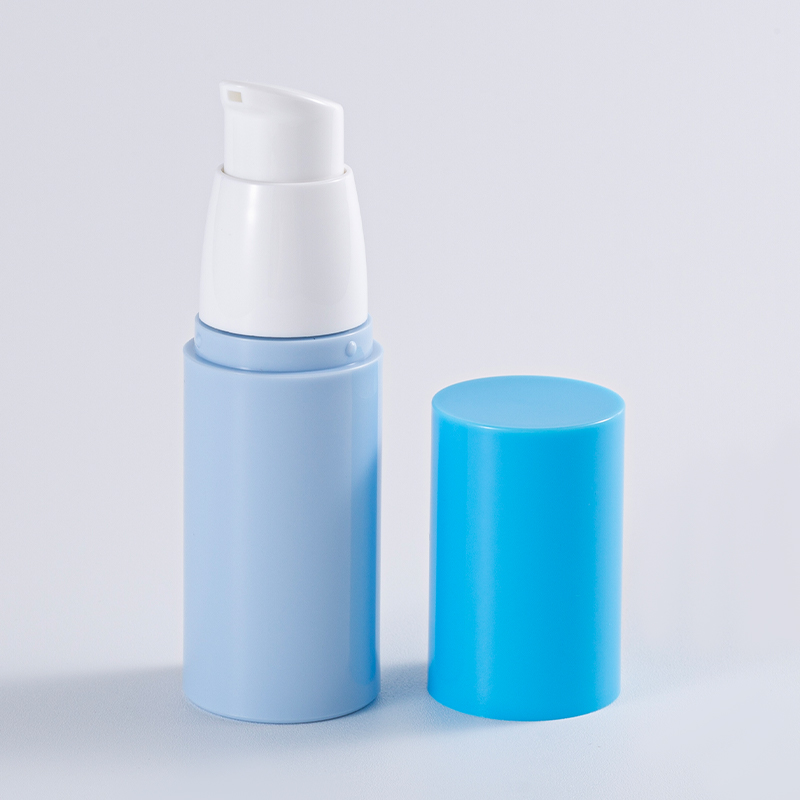 Color-block Cylindrical Airless Pump Bottle