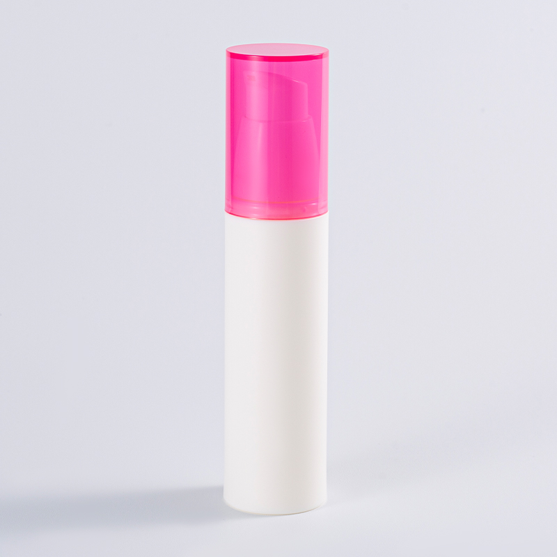 Color-block Cylindrical Airless Pump Bottle