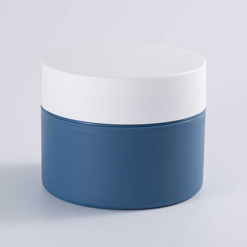 Color-block Cylindrical Cream Jar