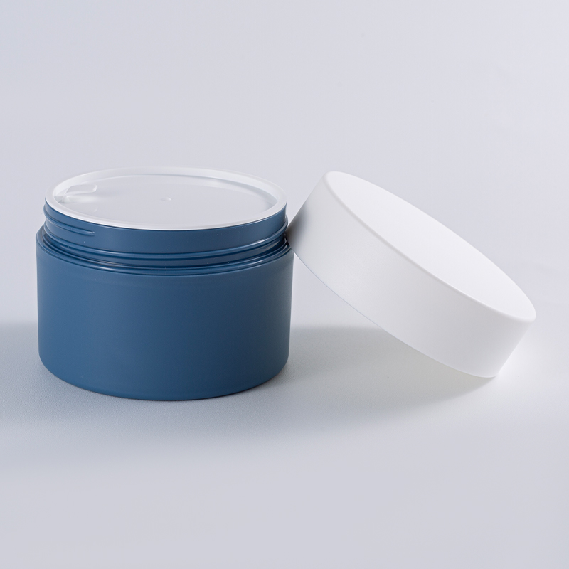 Color-block Cylindrical Cream Jar